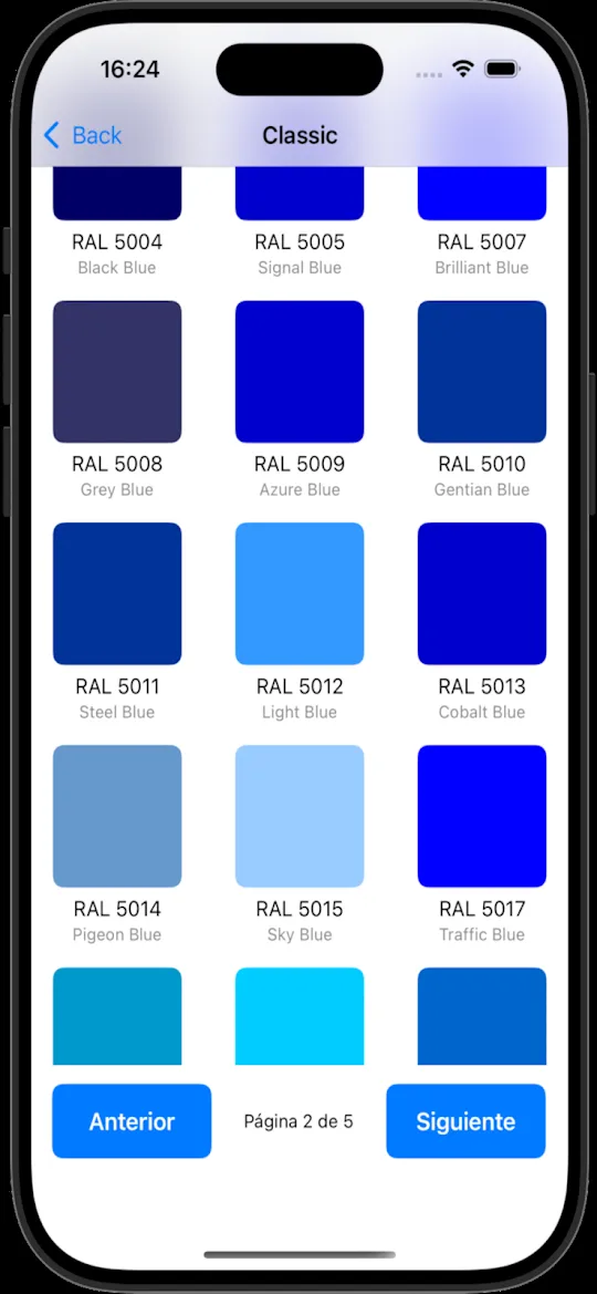 Pantalla de ColorClick, simulador de pintura (captura 3)